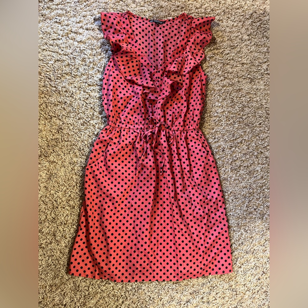Ruffle top sleeveless dress